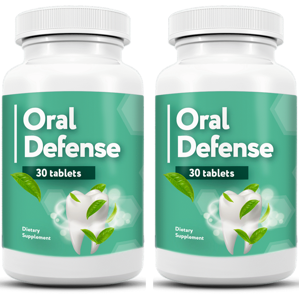 Oral Defense supplement bottles